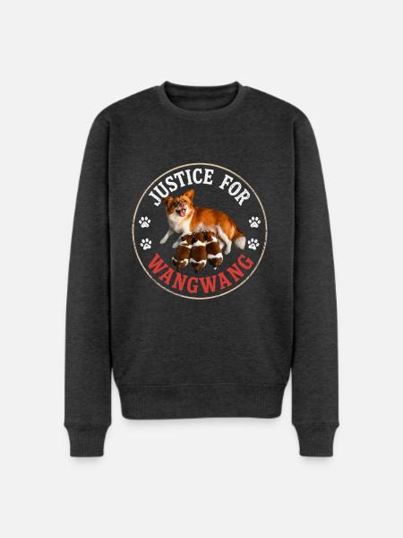 Justice For Wangwang Dog - Men's Premium Sweatshirt - heather anthracite