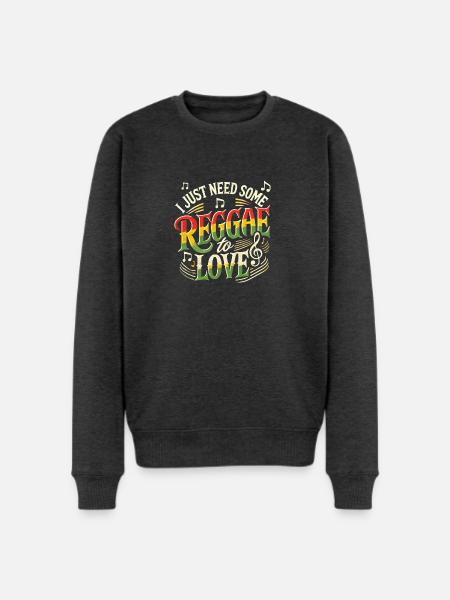 Reggae Jamaica Design - Men's Premium Sweatshirt - heather anthracite