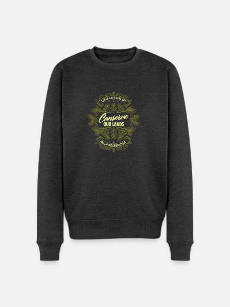 Conserve Our Lands - Men's Premium Sweatshirt - heather anthracite
