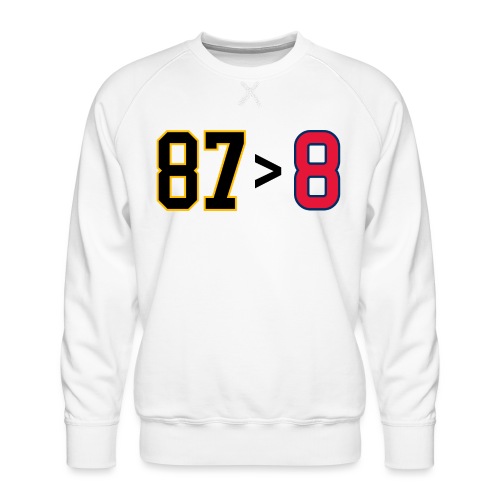 87 > 8 - Men's Premium Sweatshirt
