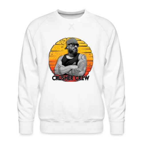 Crusher Crew Carl Crusher Sunset Circle - Men's Premium Sweatshirt
