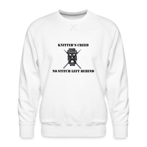 Knitter's Creed - Men's Premium Sweatshirt