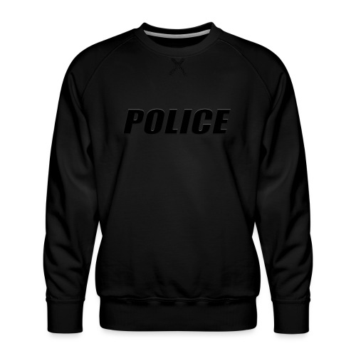 Police Black - Men's Premium Sweatshirt