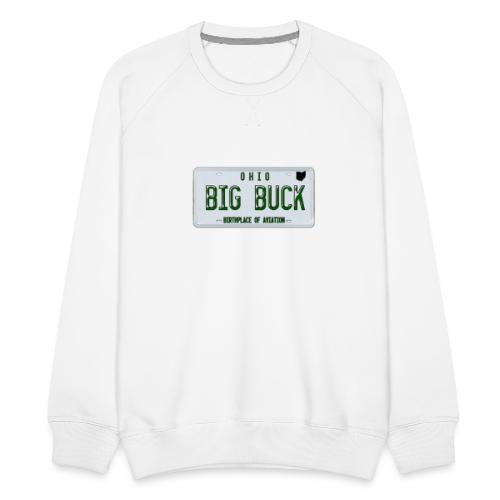 Ohio License Plate Big Buck Camo - Men's Premium Sweatshirt