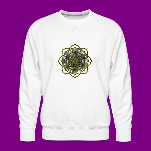 Energy Immersion, Metatron's Cube Flower of Life - Men's Premium Sweatshirt