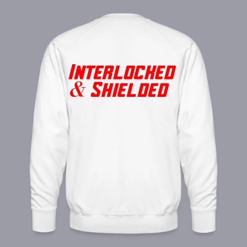 INTERLOCKED & SHIELDED - RED DESIGN - Men's Premium Sweatshirt