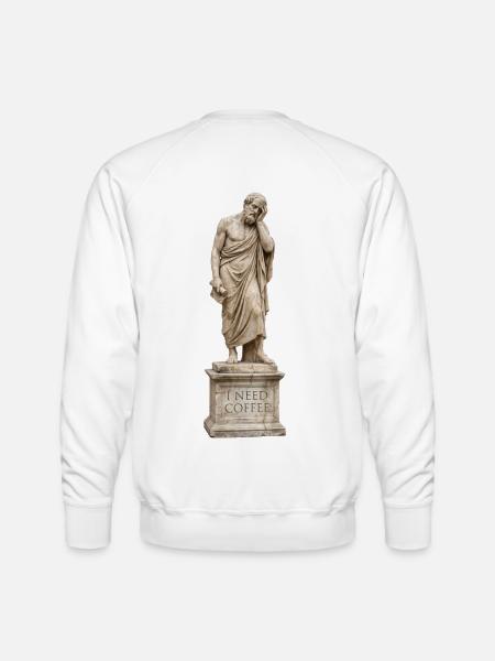 Ancient Sage Coffee Crave - Men's Premium Sweatshirt - white