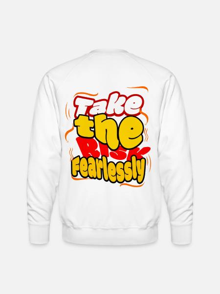 Fearless Tshirt - Men's Premium Sweatshirt - white