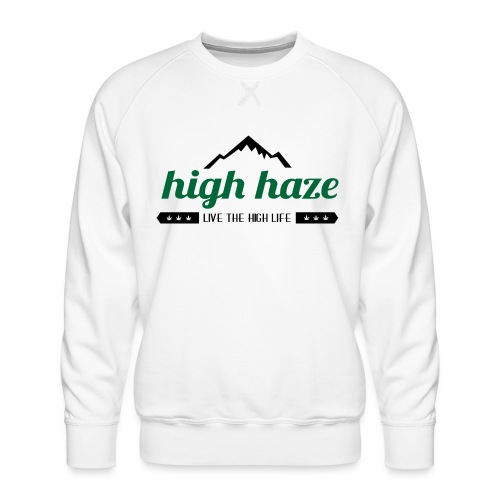 High Haze Logo (High Contrast) - Men's Premium Sweatshirt