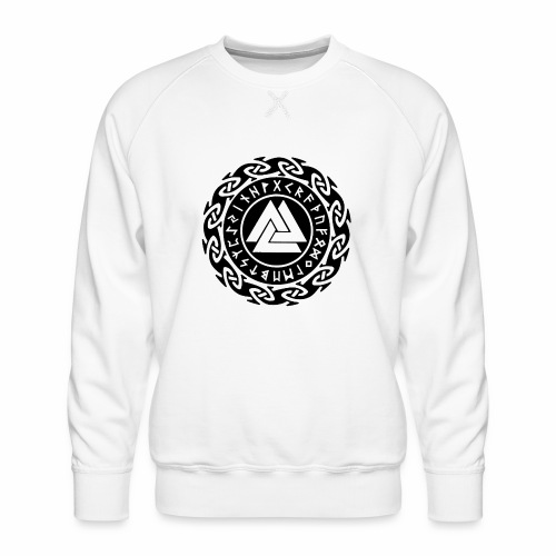 Viking Rune Valknut Wotansknot Gift Ideas - Men's Premium Sweatshirt