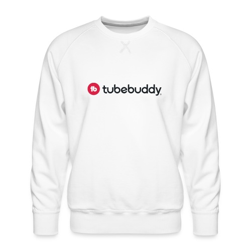 TubeBuddy Logo on Light - Men's Premium Sweatshirt