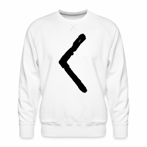 Elder Futhark Rune Kenaz - Letter C & K - Men's Premium Sweatshirt