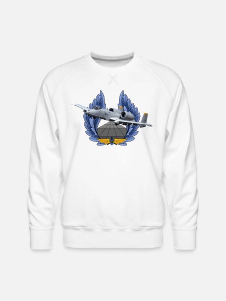 A-10 Thunderbolt - Men's Premium Sweatshirt - white