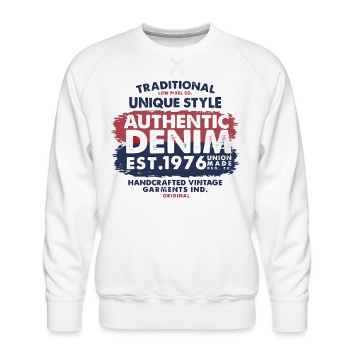 authentic unique vintage style - Men's Premium Sweatshirt