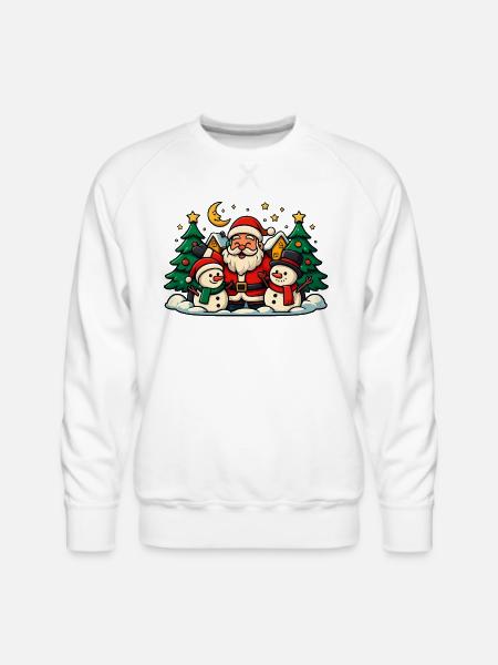 DISEÑO_NAVIDEÑO - Men's Premium Sweatshirt - white