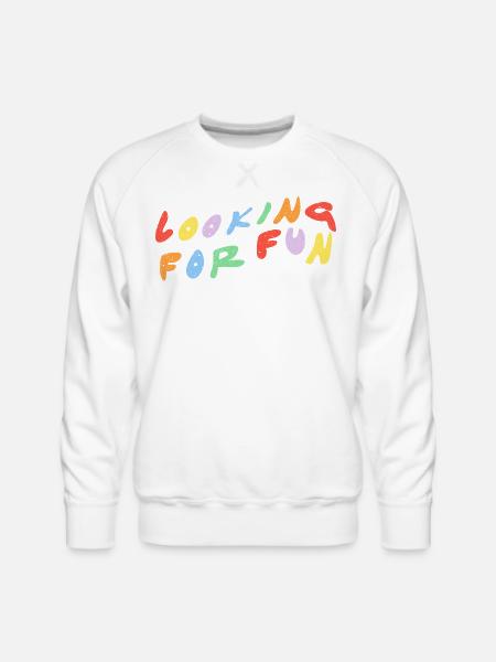 Looking for Fun - Men's Premium Sweatshirt - white