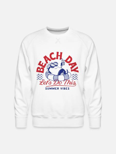 Minions Phil Beach Day Summer Vibes - Men's Premium Sweatshirt - white