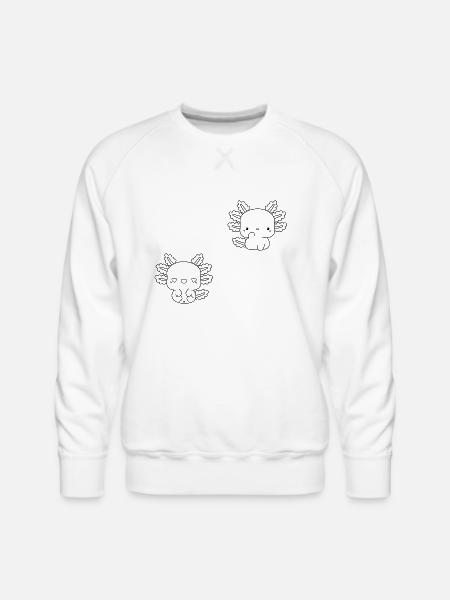 salamander - Men's Premium Sweatshirt - white