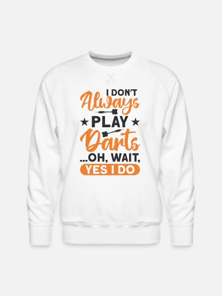 Darts Dart Player - Men's Premium Sweatshirt - white