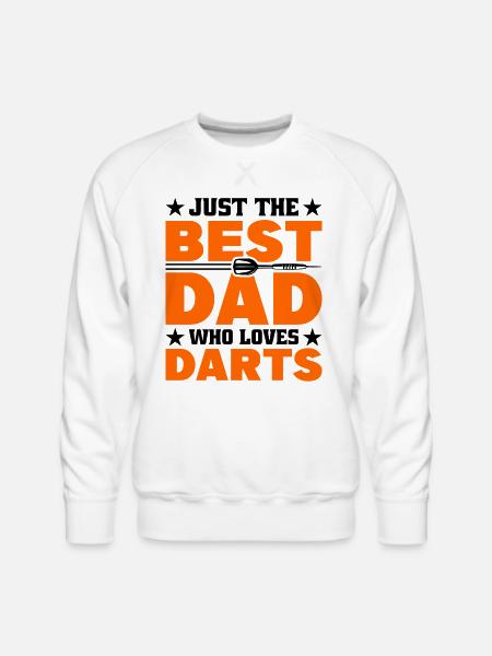 Darts Dart Player - Men's Premium Sweatshirt - white