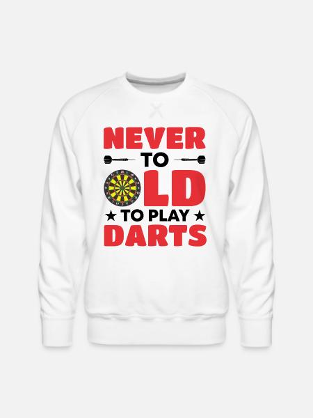 Darts Dart Player - Men's Premium Sweatshirt - white