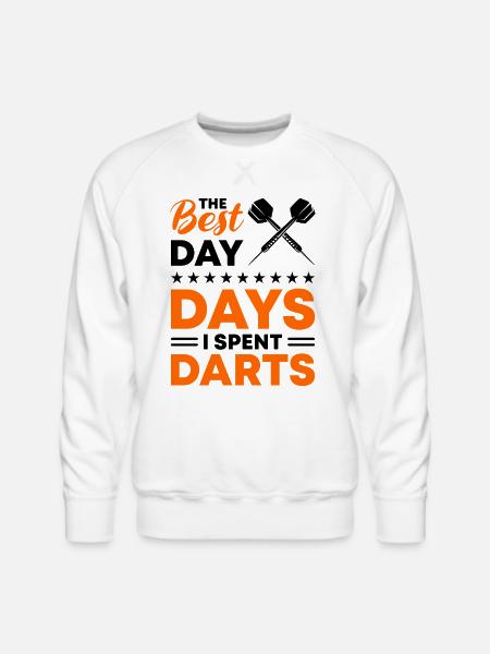 Darts Dart Player - Men's Premium Sweatshirt - white