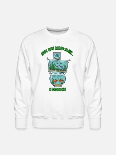 Just One More Tank - Men's Premium Sweatshirt - white