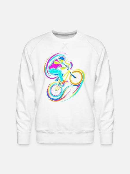 BMX Rider - Men's Premium Sweatshirt - white