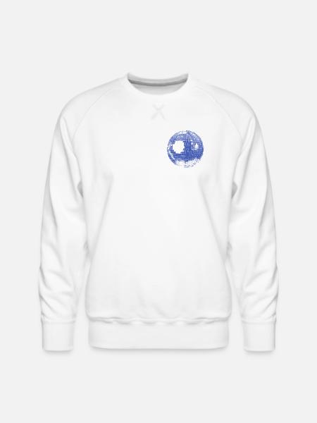 Retro Disco Ball - Men's Premium Sweatshirt - white