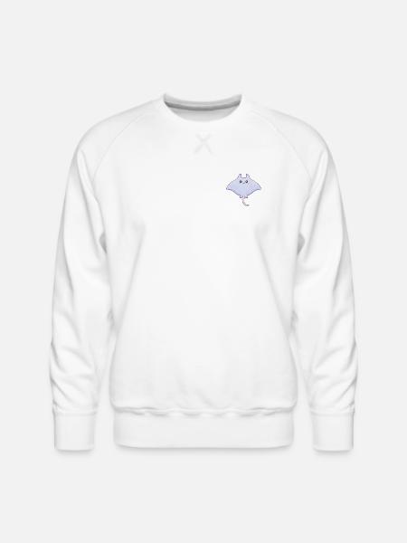 Pastel Manta Charm - Men's Premium Sweatshirt - white