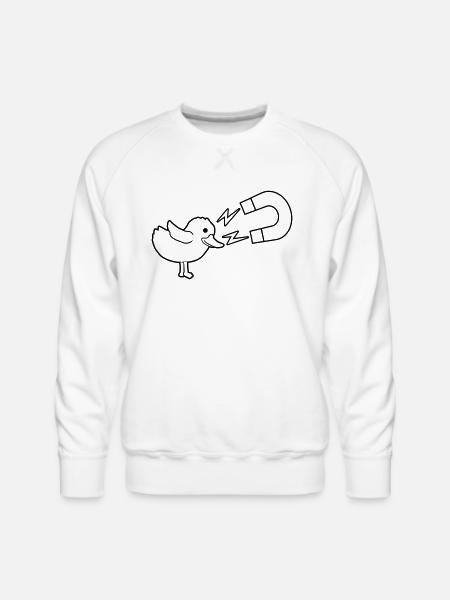 Womanizer Logo Chick Magnet - Men's Premium Sweatshirt - white