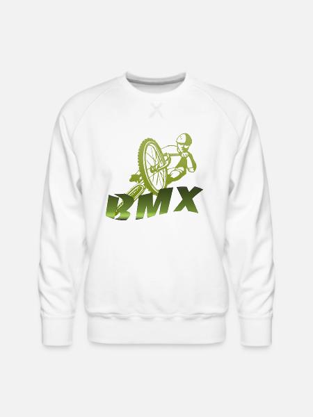 BMX - Men's Premium Sweatshirt - white