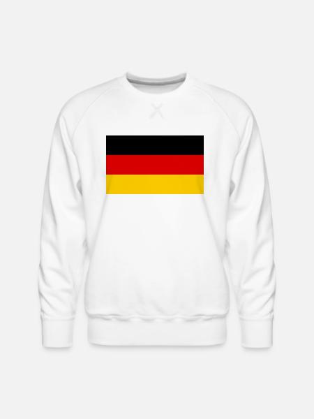flag germany - Men's Premium Sweatshirt - white