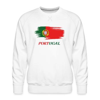 PORTUGAL - Men's Premium Sweatshirt - white - Front