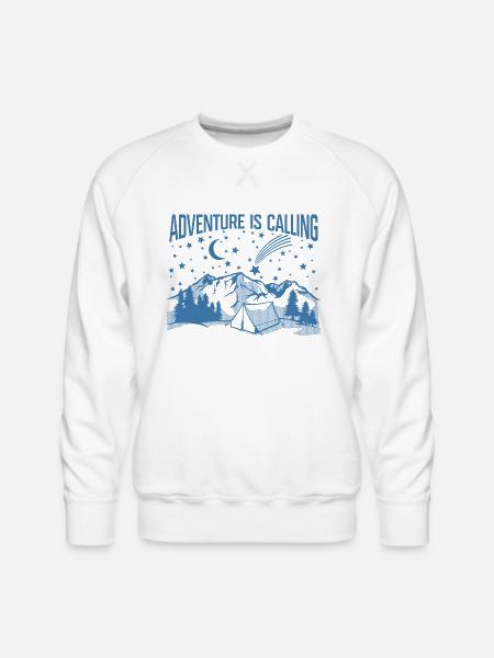 Adventure is calling. - Men's Premium Sweatshirt - white