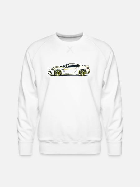 Starburst Velocity Racer - Men's Premium Sweatshirt - white