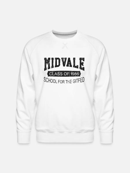 Midvale School for the Gifted Gary Larson the Far - Men's Premium Sweatshirt - white