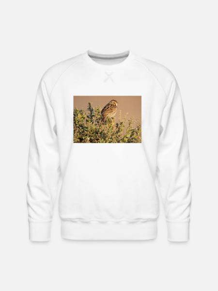 Small bird, big personality - Men's Premium Sweatshirt - white