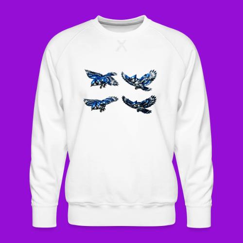 Silver Blue Jay Flight Stages - Men's Premium Sweatshirt