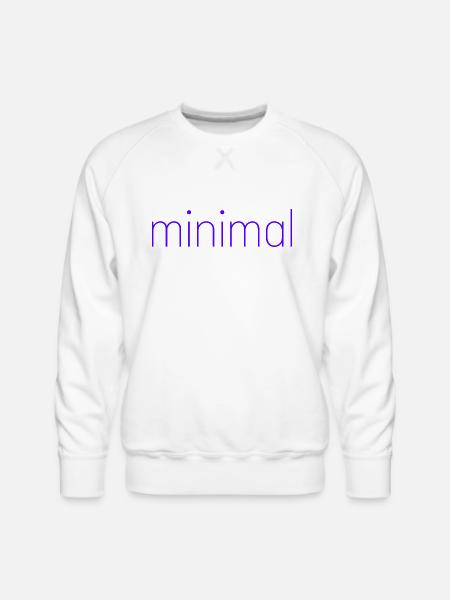 minimal. - Men's Premium Sweatshirt - white