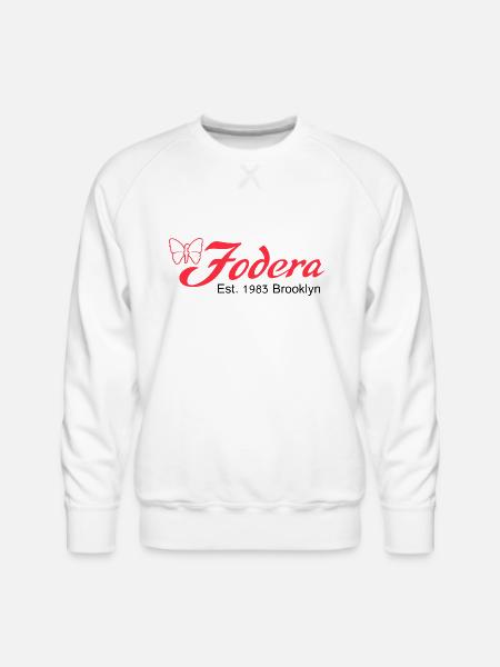 fodera_bass_guitar_logo_black - Men's Premium Sweatshirt - white