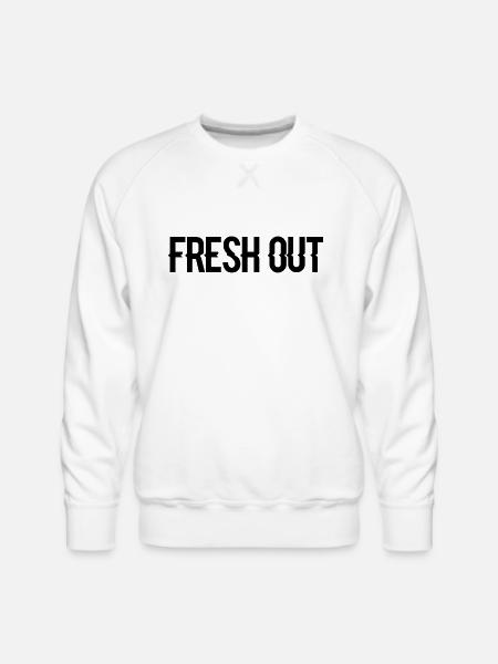 fresh out - Men's Premium Sweatshirt - white