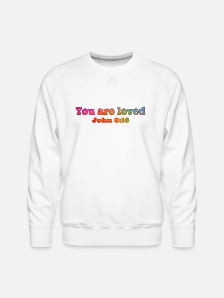 John - Men's Premium Sweatshirt - white