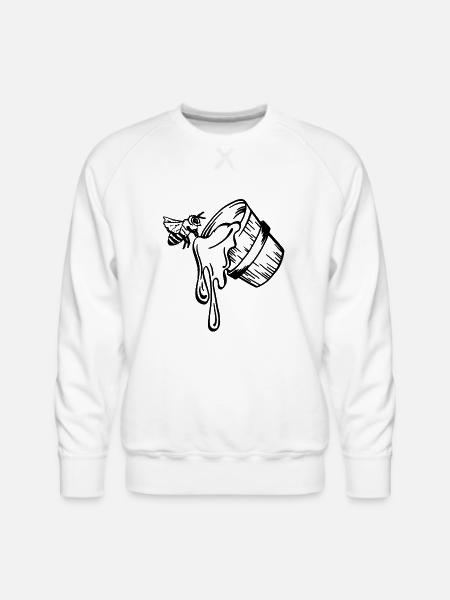 honey bucket - Men's Premium Sweatshirt - white