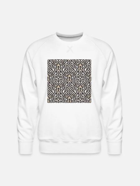 Ornament pattern - Men's Premium Sweatshirt - white