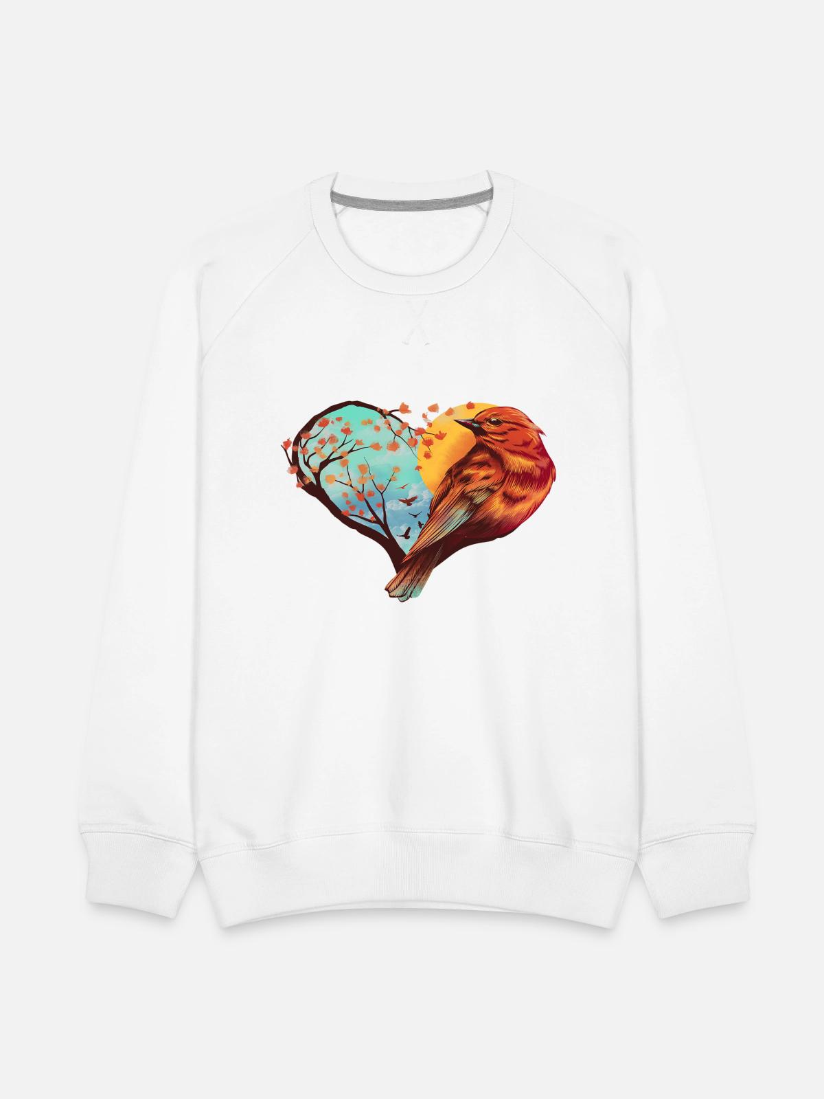 bird - Men's Premium Sweatshirt - white - Front