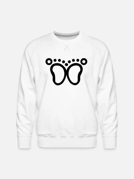 Foot - Men's Premium Sweatshirt - white