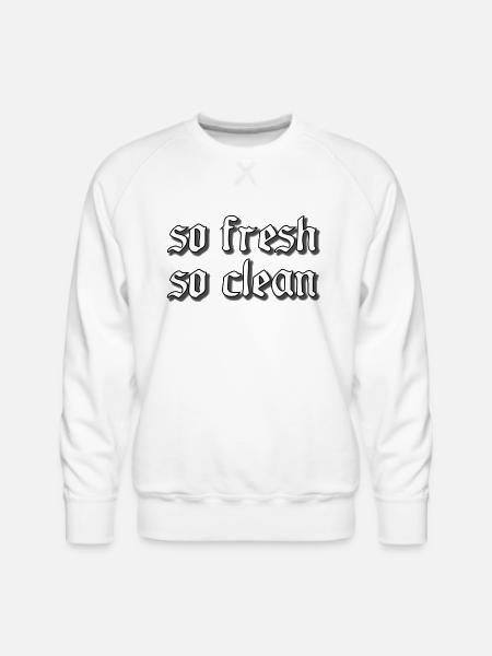 So Fresh So Clean - Men's Premium Sweatshirt - white