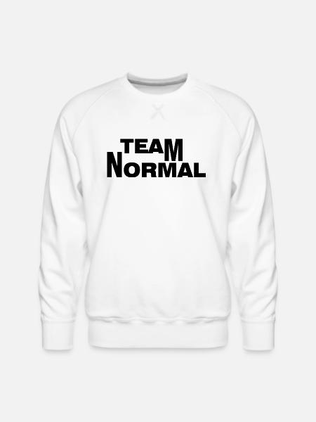 TEAM NORMAL - Men's Premium Sweatshirt - white