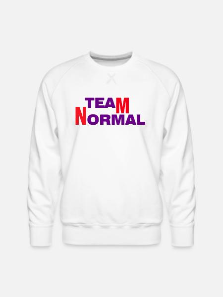 TEAM NORMAL - Men's Premium Sweatshirt - white